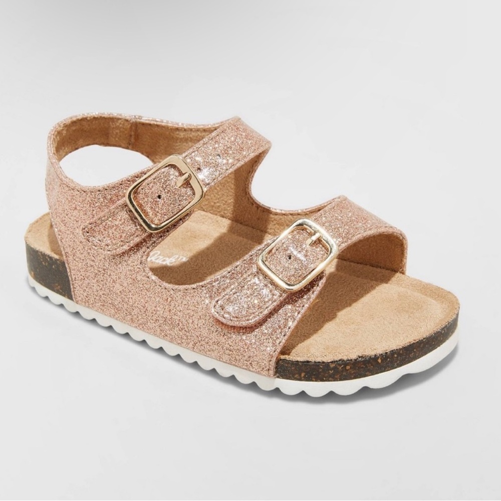 CAT AND JACK Tisha Footbed Sandal Shoe Summer Buckle Size Toddler 5